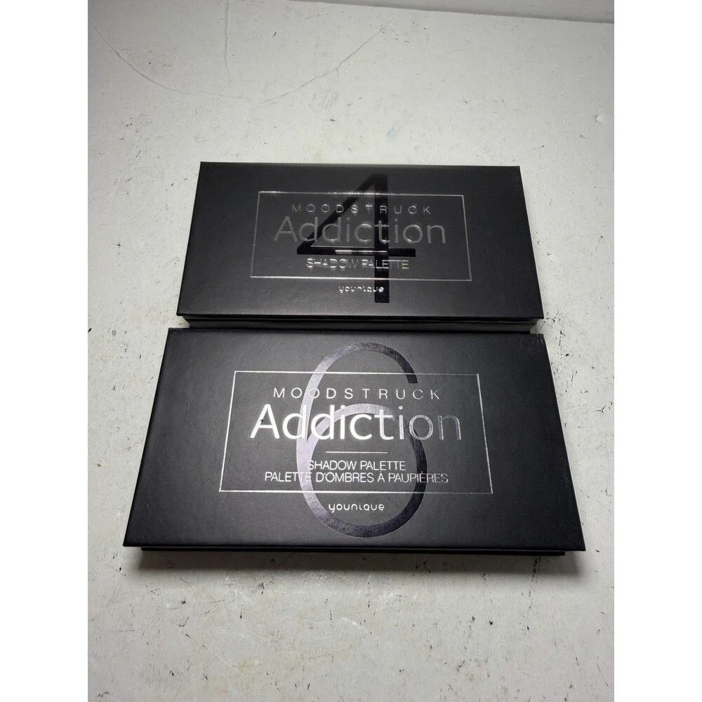 Younique Moodstruck Eye Shadow Palette ADDICTION 6 and 4 Lot of 2 DISCONTINUED